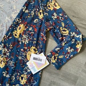 Lularoe Sarah NWT blue floral Small cardigan